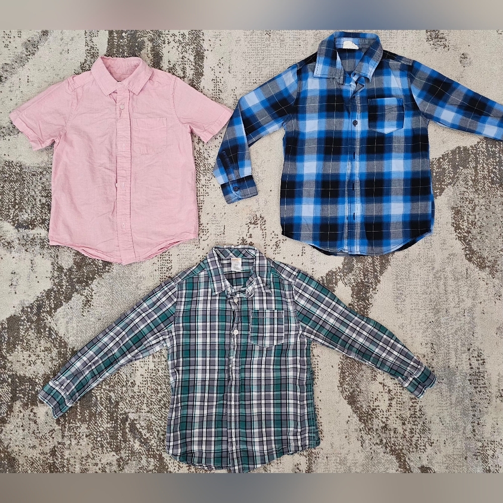 3 Piece Button Up Dress Shirt Bundle